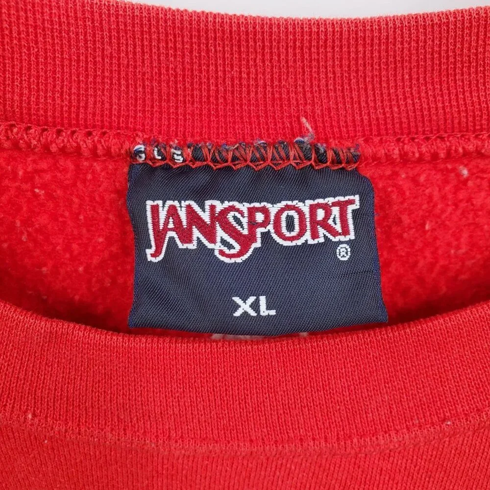 Jansport Albright Crewneck Long Sleeve Sweater Top Men Size XL VINTAGE